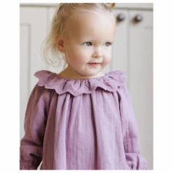 Robe Isla Gaze de Coton Bio | Magenta