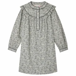 Robe Jacinta Coton Bio | Bleu gris