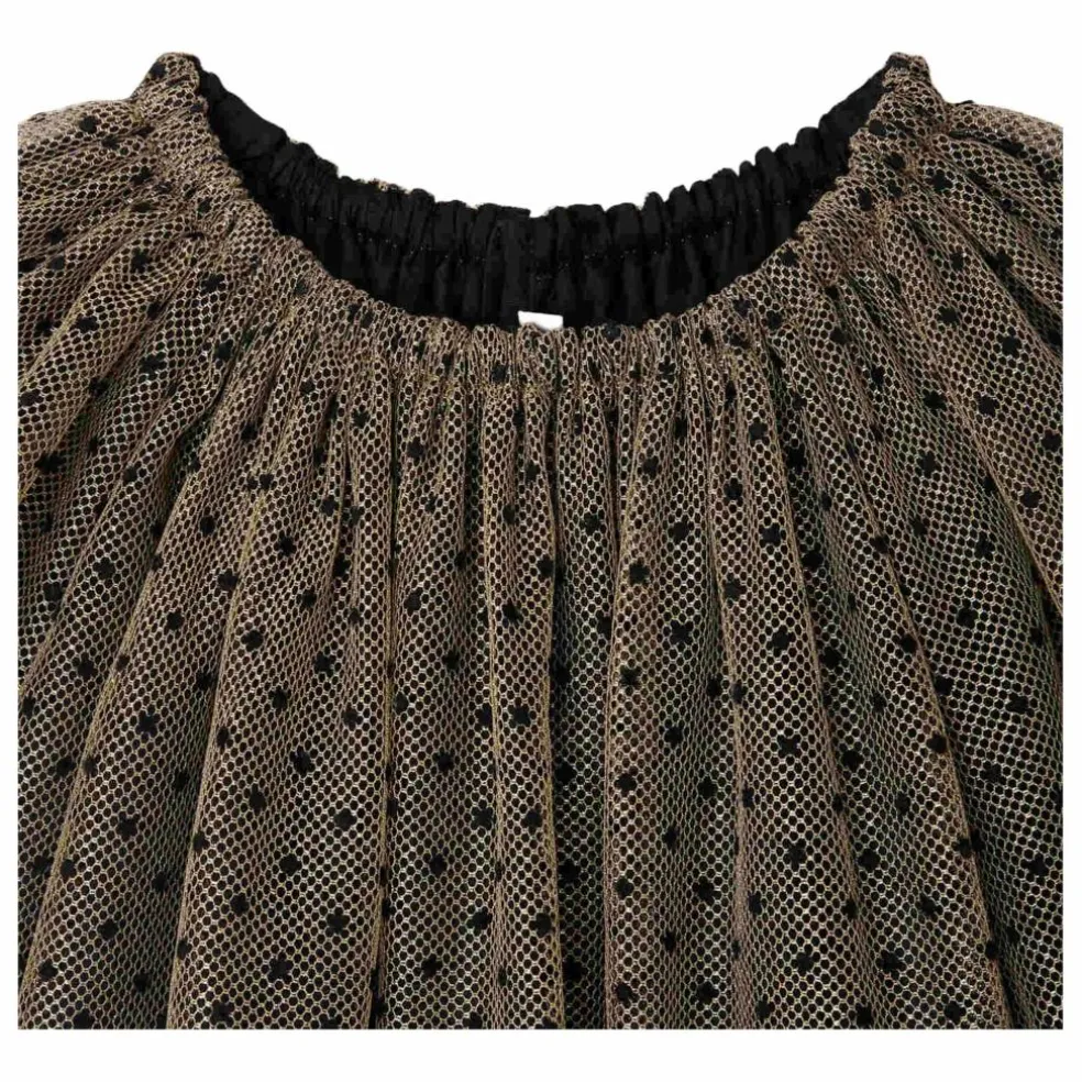 Robe Juste Tulle Flocke | Or