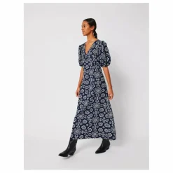 Robe Kaléidoscope Coton Bio - Collection Femme | Bleu marine
