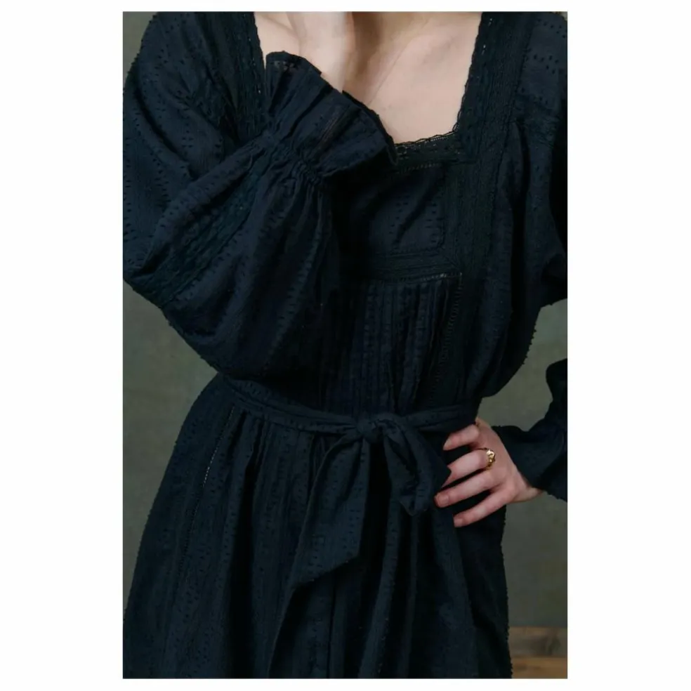 Robe Lauren Coton Bio - Collection Femme | Noir