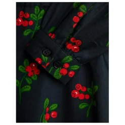 Robe Lingonberries Coton Bio | Noir