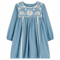 Robe Linoa Brodée | Bleu