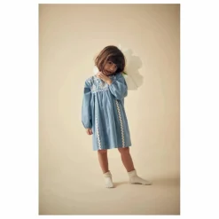 Robe Linoa Brodée | Bleu