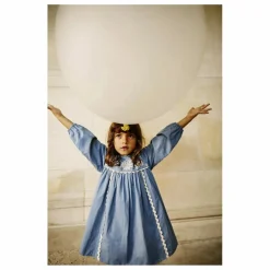 Robe Linoa Brodée | Bleu
