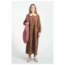 Robe Longue Col Claudine Fleurie | Noir