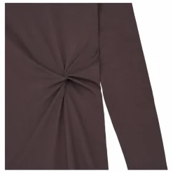 Robe Longue Nouée Femme Coton Organique | Gris anthracite