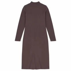 Robe Longue Nouée Femme Coton Organique | Gris anthracite