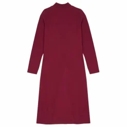 Robe Longue Nouée Femme Coton Organique | Bordeaux