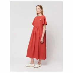 Robe Loose Coton et Lin - Collection Femme | Rouge