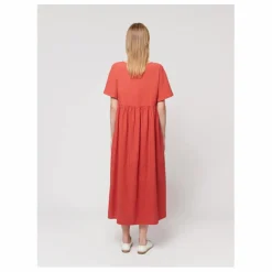 Robe Loose Coton et Lin - Collection Femme | Rouge