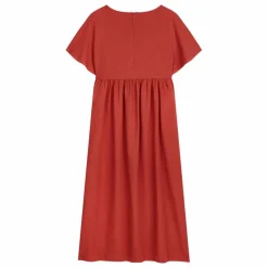 Robe Loose Coton et Lin - Collection Femme | Rouge