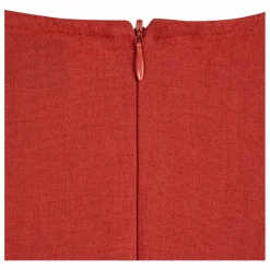Robe Loose Coton et Lin - Collection Femme | Rouge