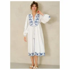 Robe Lucia Brodée | Ecru