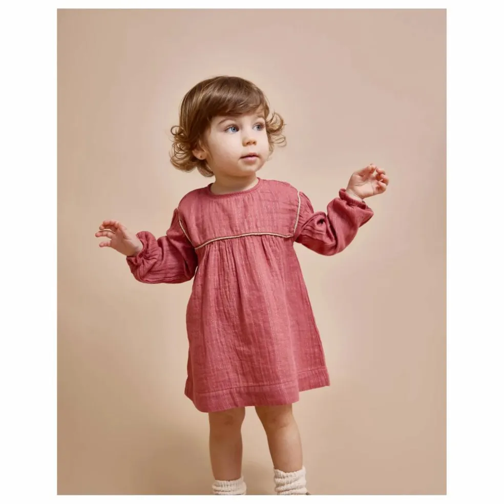 Robe Lurex Coton Bio | Mauve