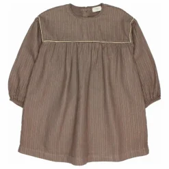 Robe Lurex Gaze de Coton Bio | Taupe