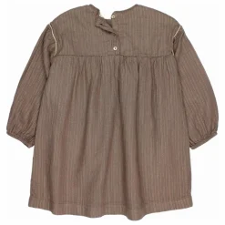 Robe Lurex Gaze de Coton Bio | Taupe