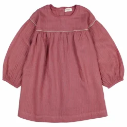 Robe Lurex Gaze de Coton Bio | Mauve