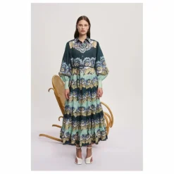 Robe Madalena Ramie | Bleu