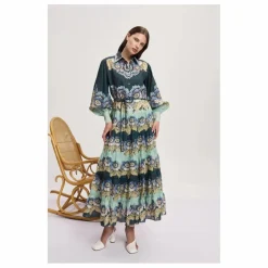 Robe Madalena Ramie | Bleu
