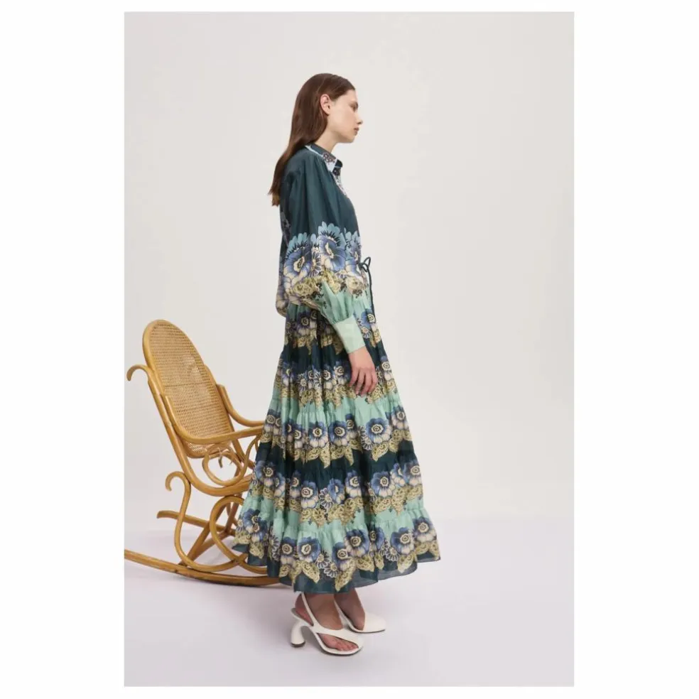 Robe Madalena Ramie | Bleu