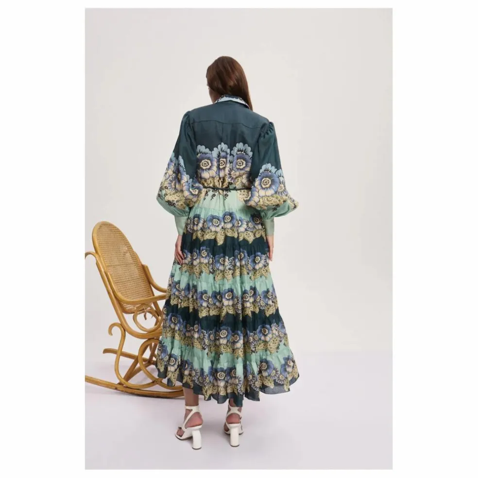 Robe Madalena Ramie | Bleu