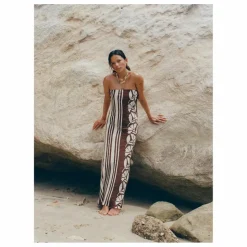 Robe Maeve Clove Coconut Lin | Marron