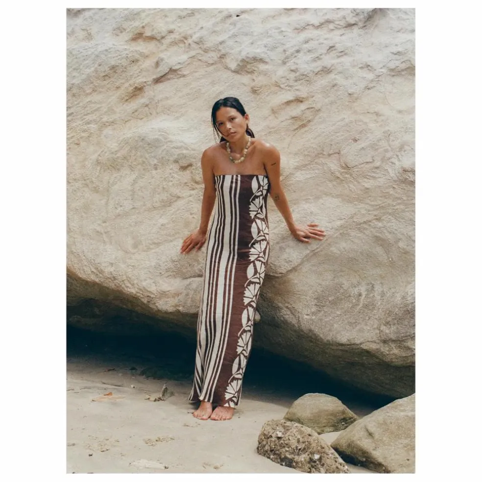 Robe Maeve Clove Coconut Lin | Marron