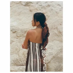 Robe Maeve Clove Coconut Lin | Marron
