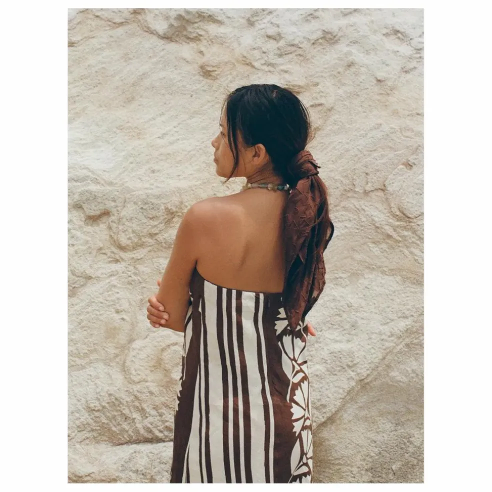 Robe Maeve Clove Coconut Lin | Marron