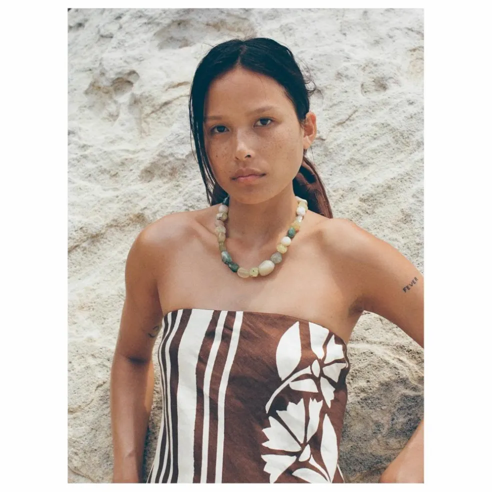 Robe Maeve Clove Coconut Lin | Marron