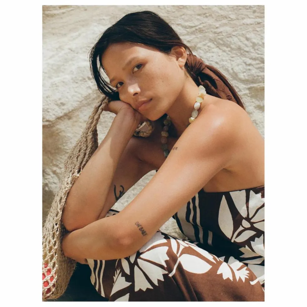 Robe Maeve Clove Coconut Lin | Marron