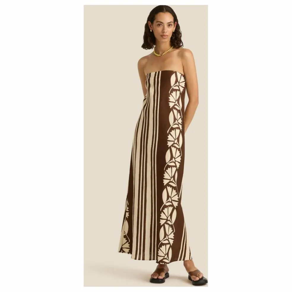 Robe Maeve Clove Coconut Lin | Marron