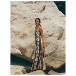 Robe Maeve Clove Coconut Lin | Marron