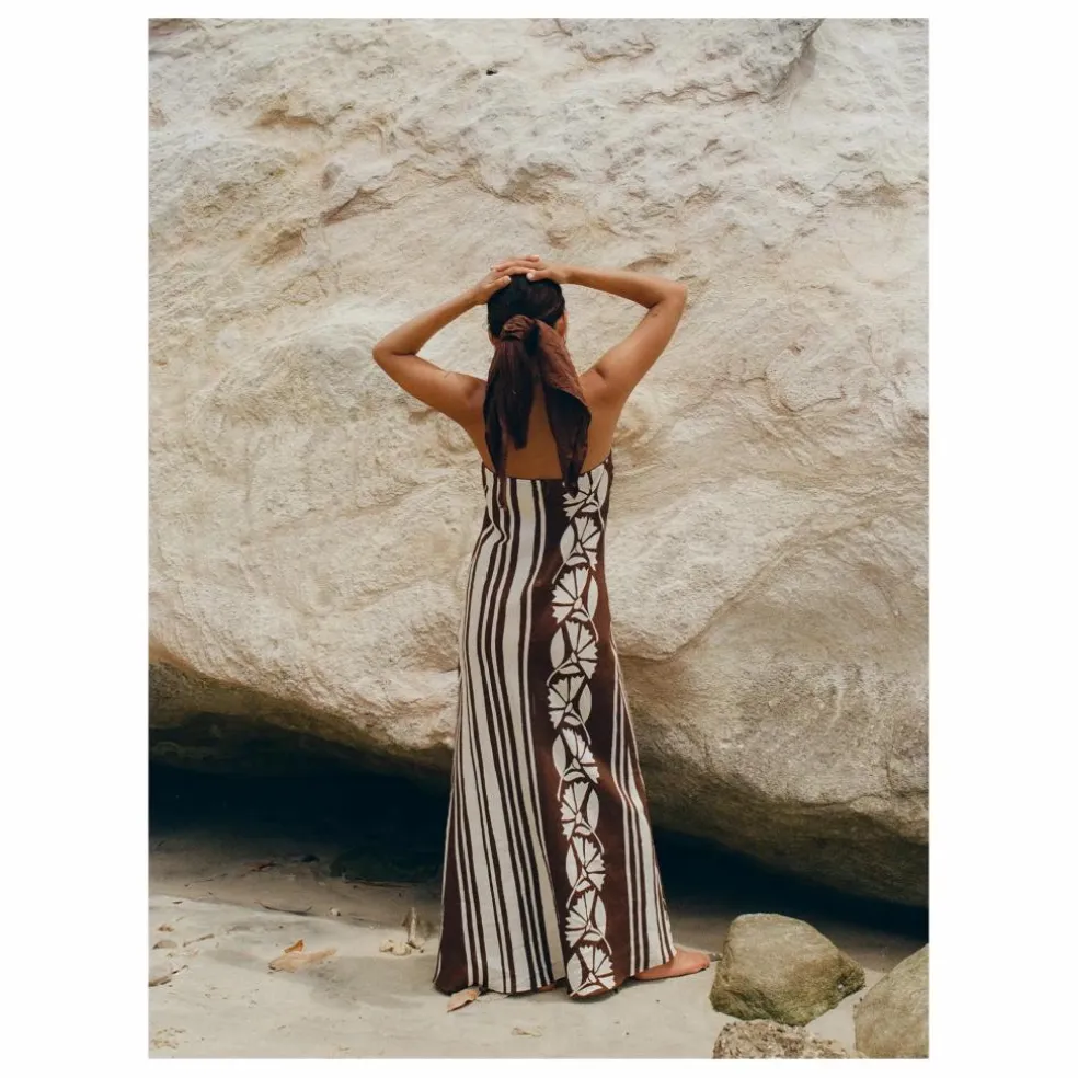 Robe Maeve Clove Coconut Lin | Marron