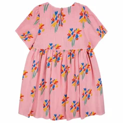 Robe Manches Ballon Feux d'Artifices | Rose