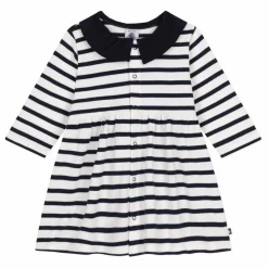 Robe Marabout Rayée | Ecru