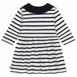 Robe Marabout Rayée | Ecru