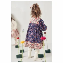 Robe Massilia Fleurie | Bleu marine