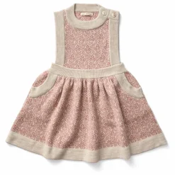 Robe Mathilda Laine de Mérinos | Rose pâle