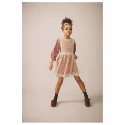 Robe Mathilda Laine de Mérinos | Rose pâle
