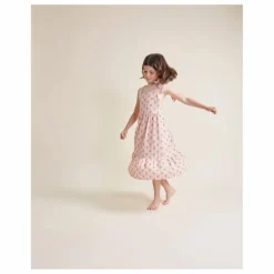 Robe Midi Capri Coton Bio | Rose pâle