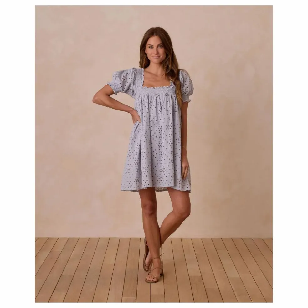 Robe Milan Ajourée | Bleu Clair