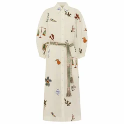Robe Mina Brodée | Blanc