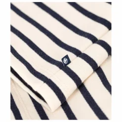 Robe Molleton Rayée | Bleu marine