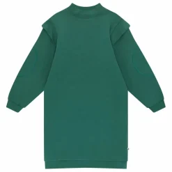 Robe Molleton Volants | Vert