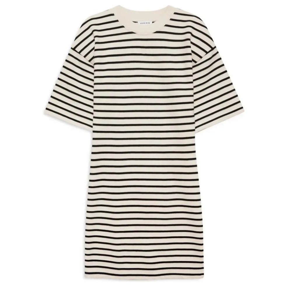 Robe Mona Rayée | Noir
