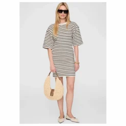 Robe Mona Rayée | Noir