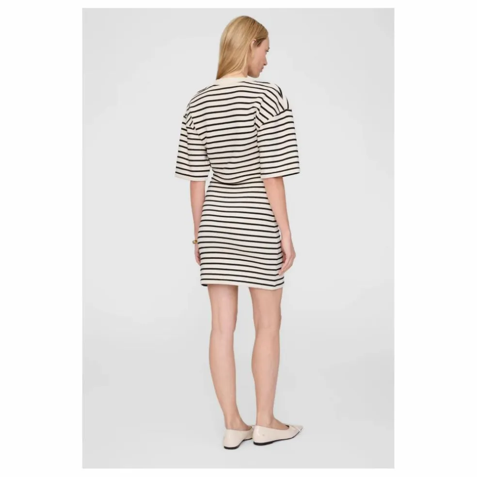 Robe Mona Rayée | Noir