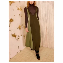 Robe Nahla | Vert kaki